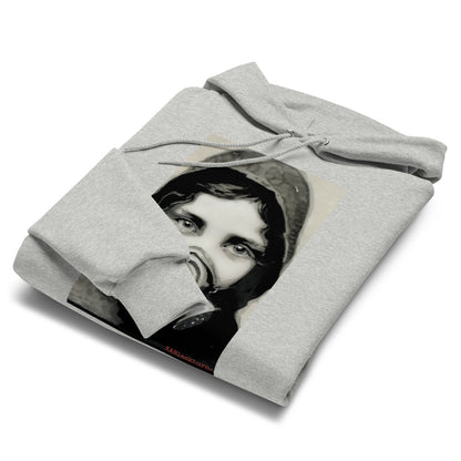 Inhale Exhile design by Kirsten Blackburn on Champion hoodie