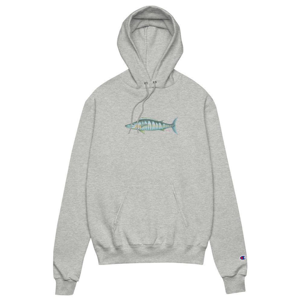 Wahoo design by Kirsten Blackburn on Champion hoodie