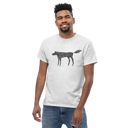 Wolf Of My Dreams graphic by Kirsten Blackburn printed on unisex cotton t-shirt