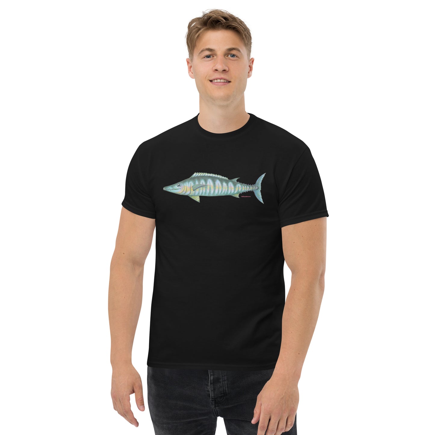 Wahoo design by Kirsten Blackburn on unisex classic tee