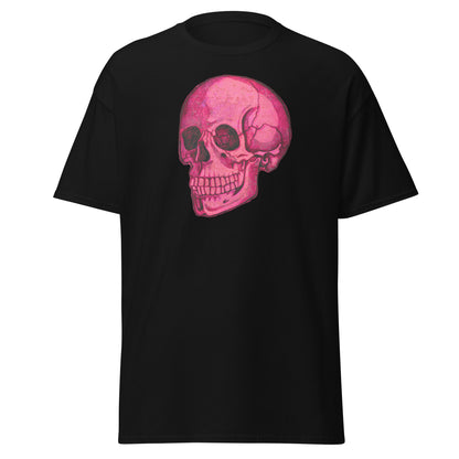 Pink Skull design by Kirsten Blackburn on unisex classic tee