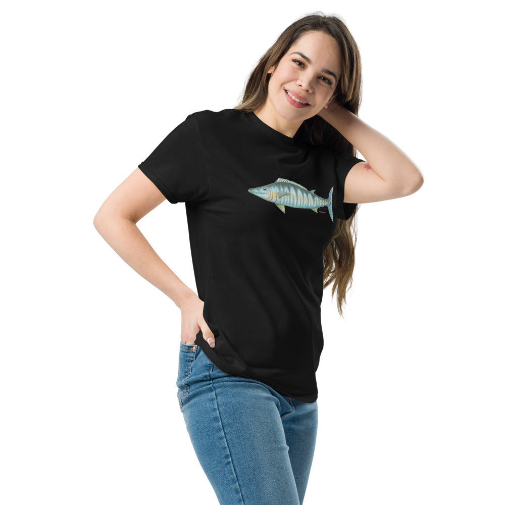 Wahoo design by Kirsten Blackburn on unisex classic tee