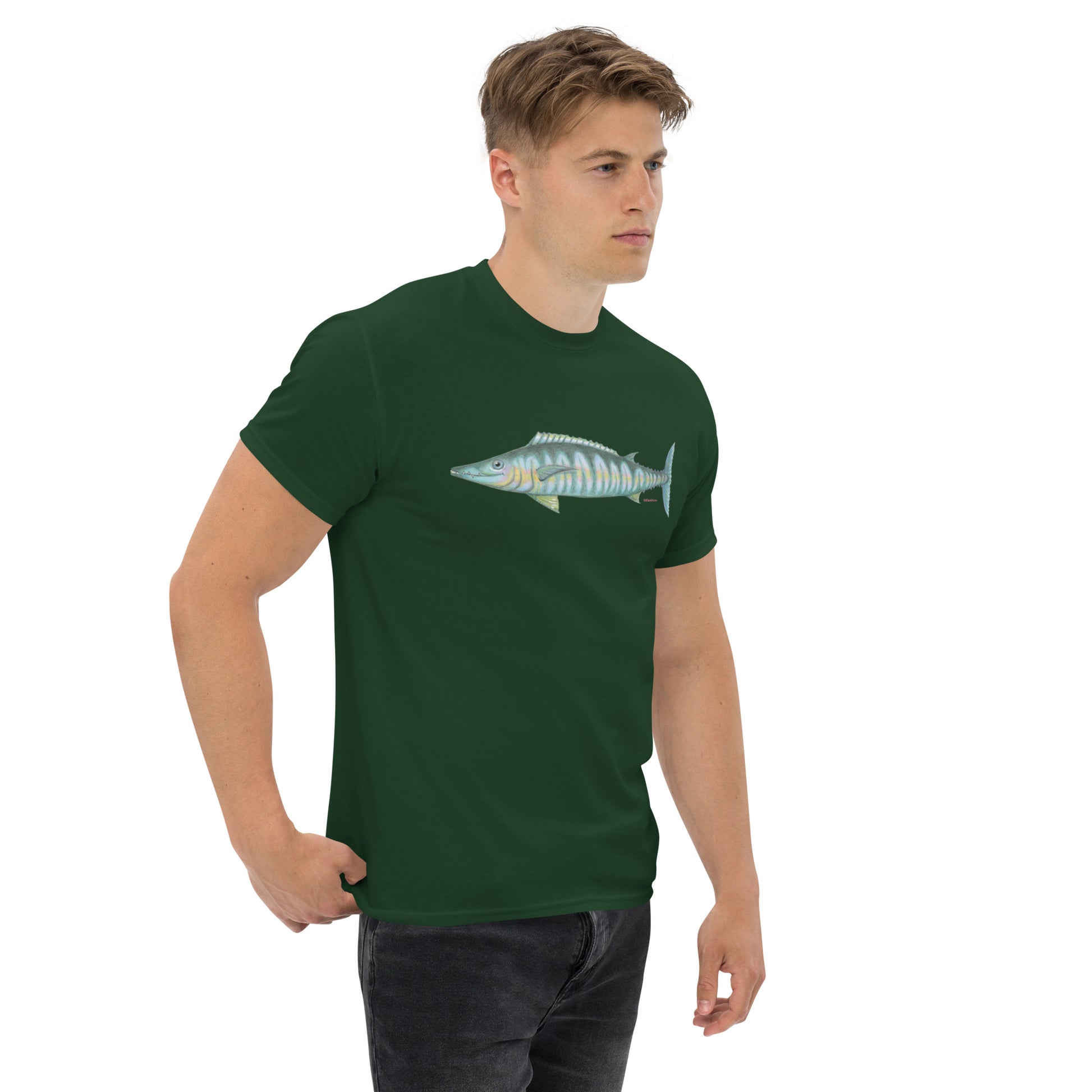 Wahoo design by Kirsten Blackburn on unisex classic tee