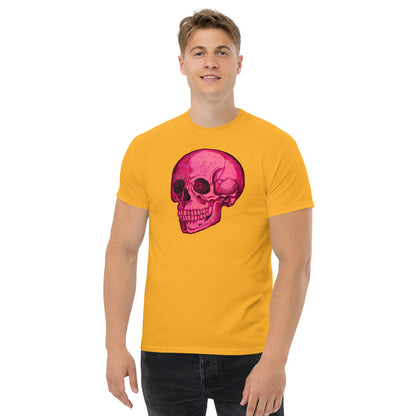 Pink Skull design by Kirsten Blackburn on unisex classic tee