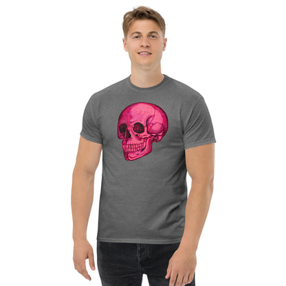Pink Skull design by Kirsten Blackburn on unisex classic tee
