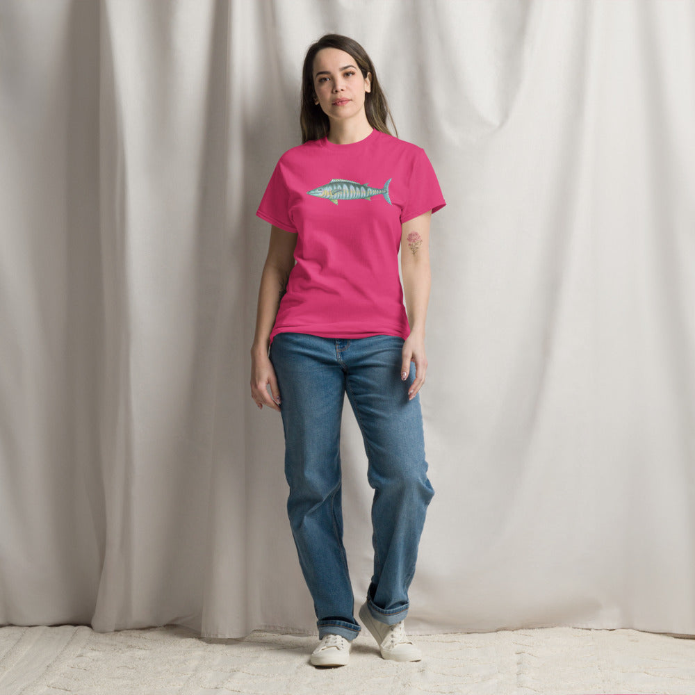 Wahoo design by Kirsten Blackburn on unisex classic tee