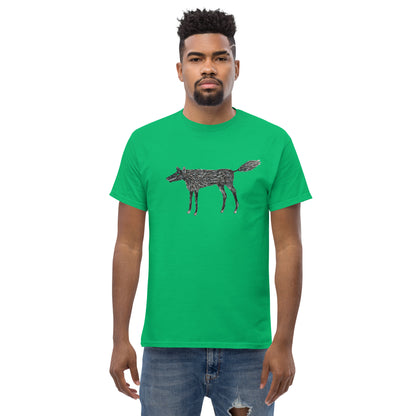 Wolf Of My Dreams graphic by Kirsten Blackburn printed on unisex cotton t-shirt
