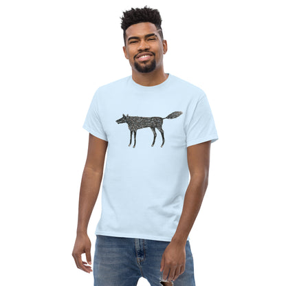 Wolf Of My Dreams graphic by Kirsten Blackburn printed on unisex cotton t-shirt