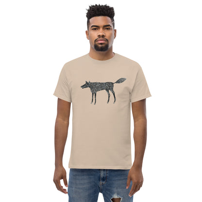 Wolf Of My Dreams graphic by Kirsten Blackburn printed on unisex cotton t-shirt
