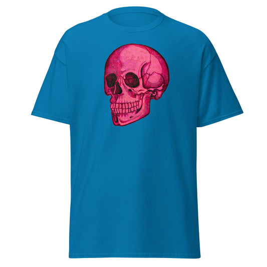 Pink Skull design by Kirsten Blackburn on unisex classic tee