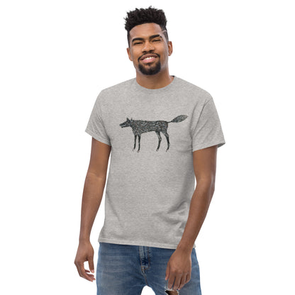 Wolf Of My Dreams graphic by Kirsten Blackburn printed on unisex cotton t-shirt