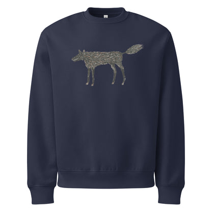 Wolf Of My Dreams design by Kirsten Blackburn on oversized heavyweight sweatshirt