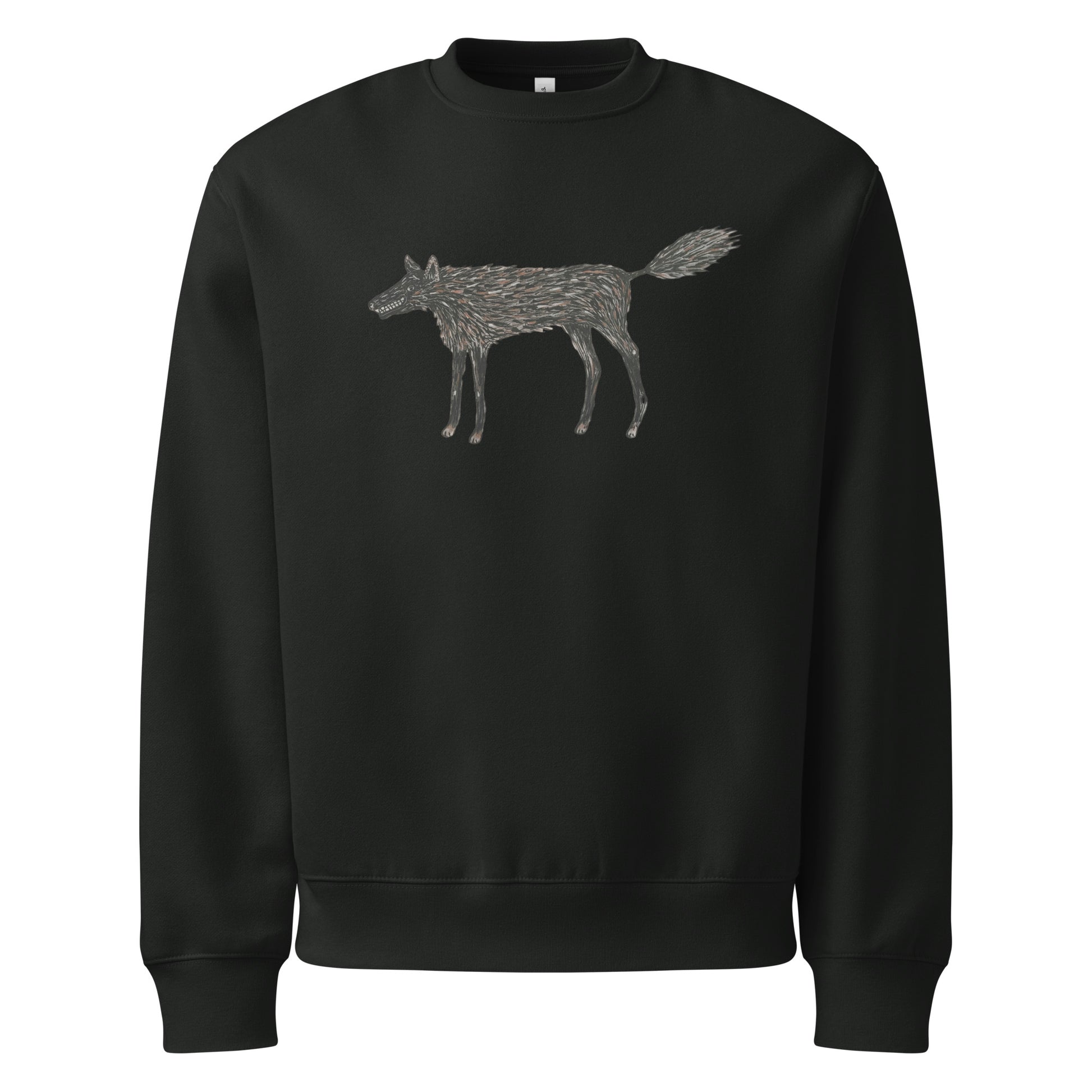 Wolf Of My Dreams design by Kirsten Blackburn on oversized heavyweight sweatshirt