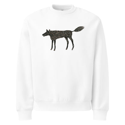 Wolf Of My Dreams design by Kirsten Blackburn on oversized heavyweight sweatshirt