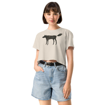 Wolf Of My Dreams design by Kirsten Blackburn on crop top