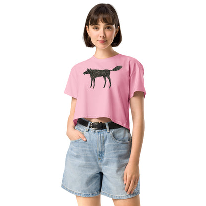 Wolf Of My Dreams design by Kirsten Blackburn on crop top