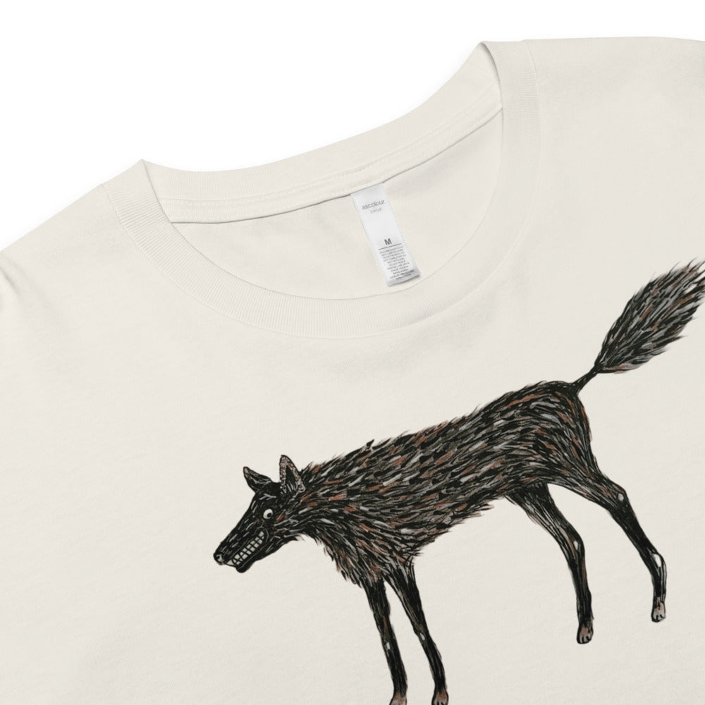 Wolf Of My Dreams design by Kirsten Blackburn on crop top