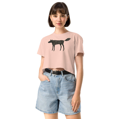Wolf Of My Dreams design by Kirsten Blackburn on crop top